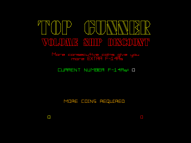 Top Gunner (Exidy) Title Screen